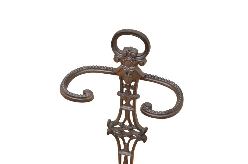 Art Nouveau Umbrella Stand Or Fire Companion Stand In Cast Iron C1900 - Image 2